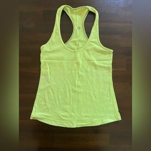 Neon Yellow Lululemon Racerback Tank in Great Condition 💛